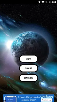 Space Live Wallpapers android App screenshot 0